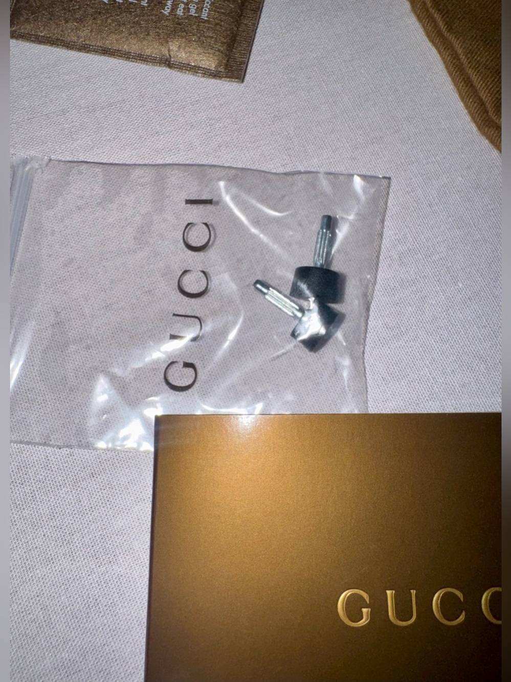 VINTAGE - Gucci Black Satin Crystal Horsebit D'Orsay Heels - size 6.5 - Picture 13 of 17